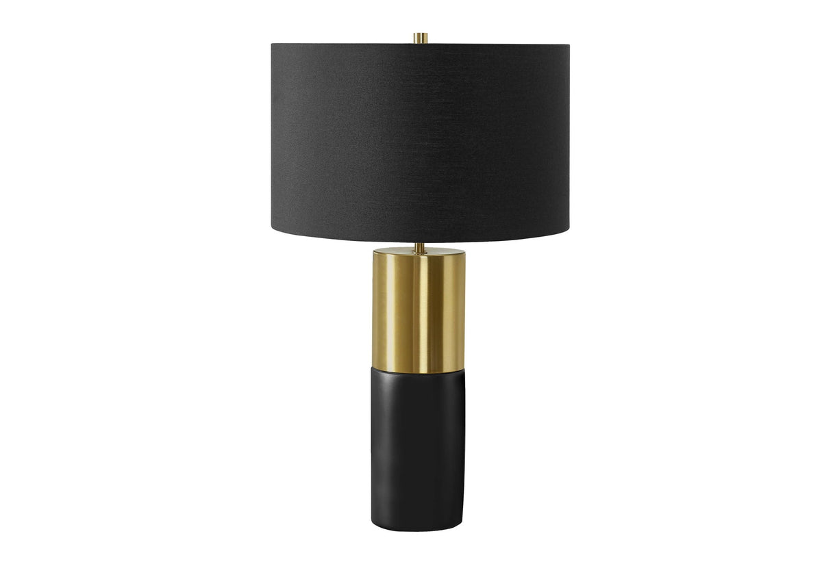 Contemporary Concrete Table Lamp with Adjustable Lighting - Black & Gold