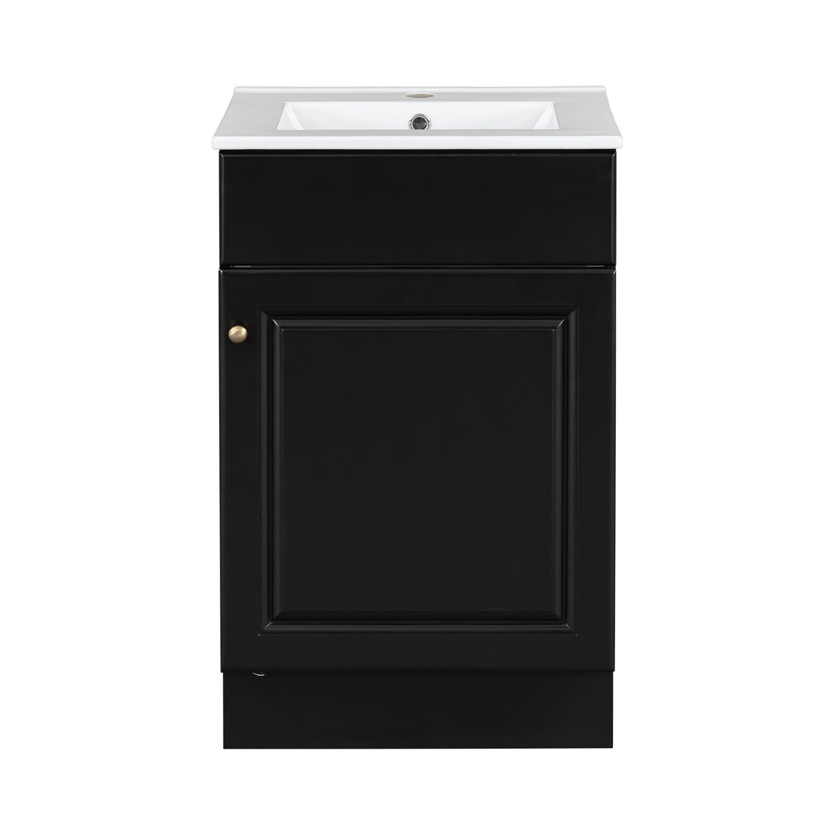 Bathroom Vanity with Sink and Adjustable Shelf - Multiple Colors