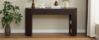 Retro Console Table with Storage and 3 Drawers - Espresso or Natural