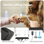 Height Adjustable Electric Pet Grooming Table with Heavy Duty Frame - Black or White