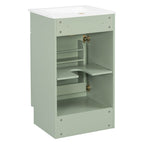 Bathroom Vanity with Sink and Adjustable Shelf - Multiple Colors