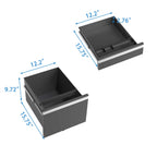 Metal Drawer Mobile File Cabinet with Lock for Secure Organization - White or Black