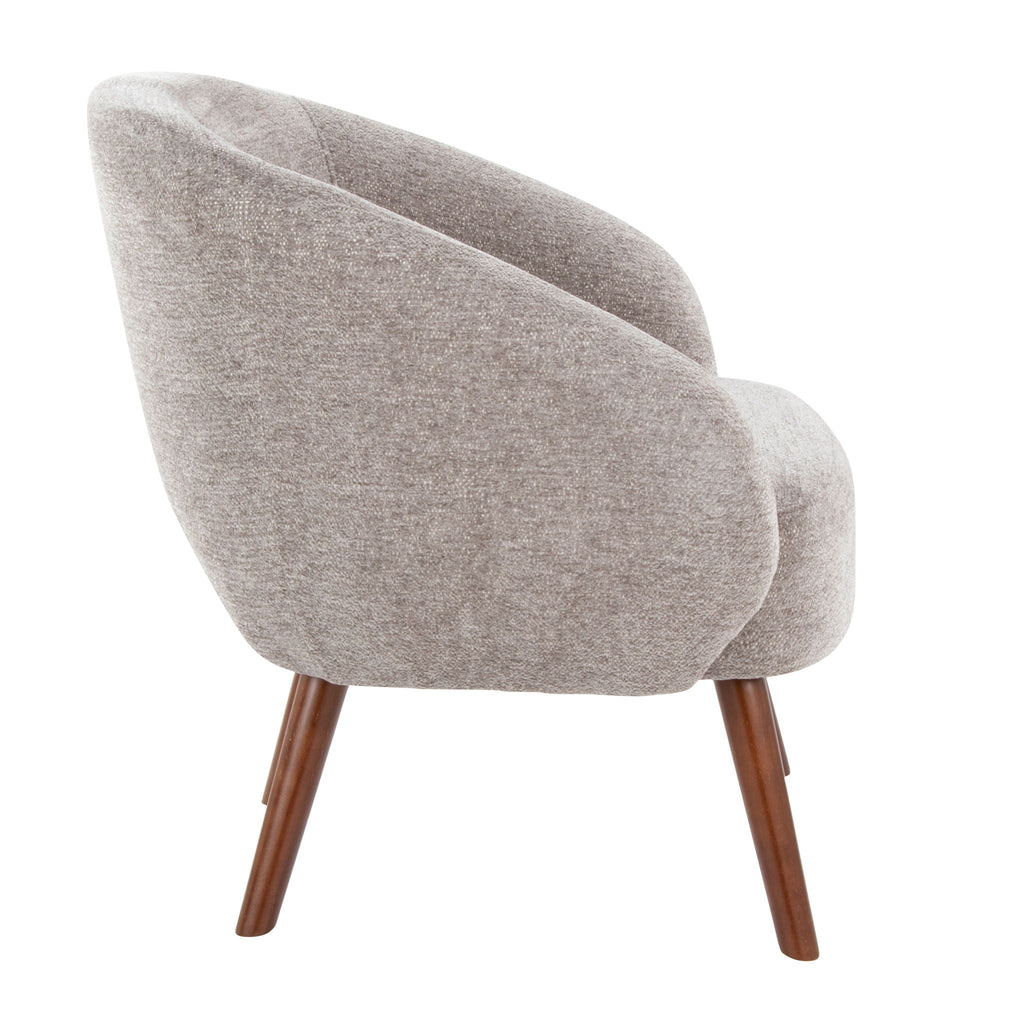 Elegant Lounge Chair with Plush Upholstery - Gray