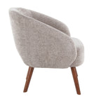 Elegant Lounge Chair with Plush Upholstery - Gray
