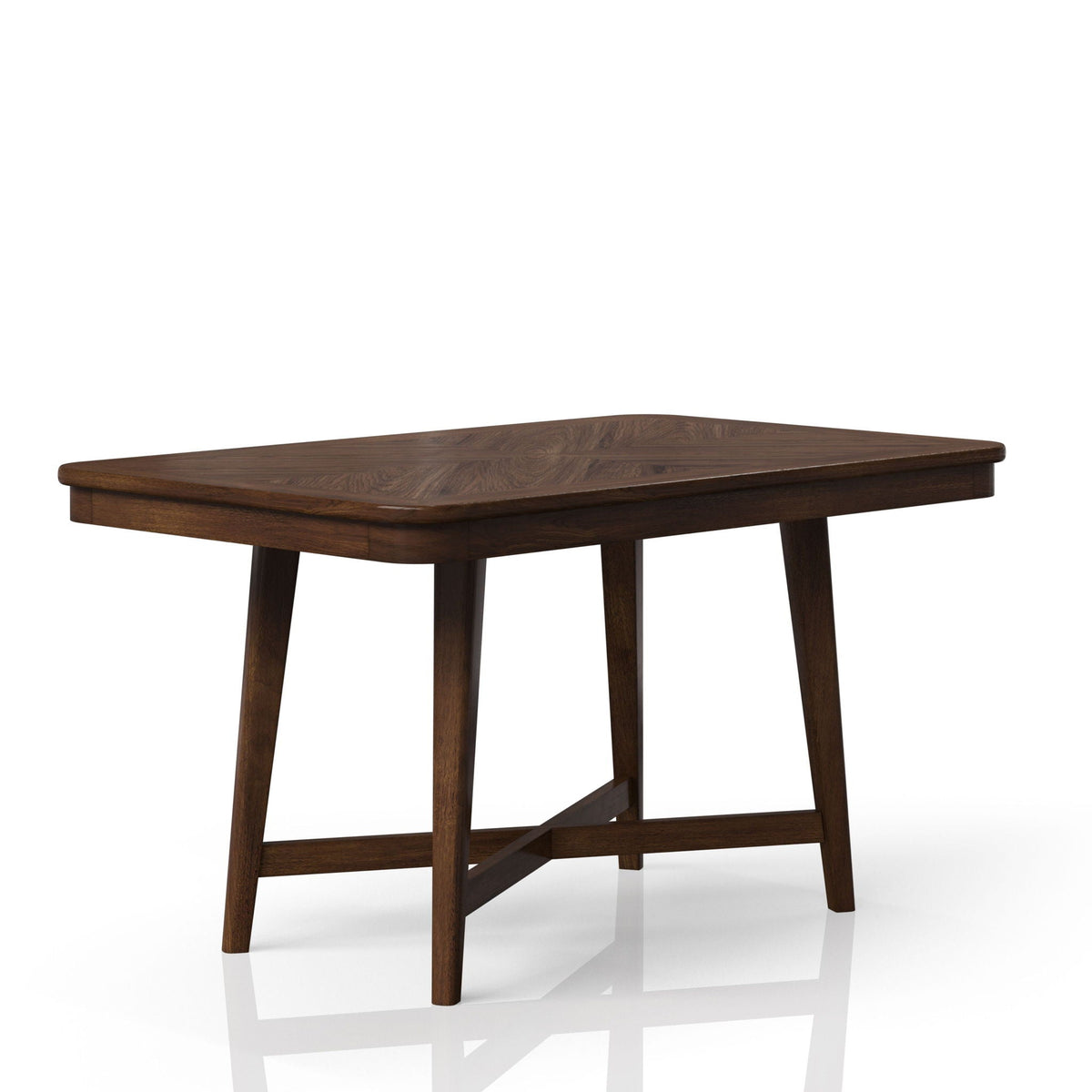Cherry Dining Table with Solid Wood Construction - Cherry Finish