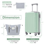 20 Inch Carry On Luggage Set - 3 Piece with Spinner Wheels