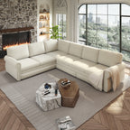 118" L-Shaped Convertible Sofa Bed with Pull-Out Bed - Chenille