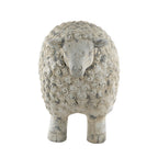 Magnesium Sheep Figurine with Weathered Finish - White & Gray
