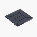 Interlocking Deck Tiles with Easy DIY Installation - Dark Gray or Dark Brown