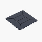 Interlocking Deck Tiles with Easy DIY Installation - Dark Gray or Dark Brown