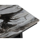Counter Dining Table with Storage Shelf - Black