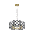 Geometric Crystal Pendant Chandelier with K9 Crystal - Black Gold