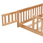 Solid Floor Bed with Door and Safety Fence - Full or Twin Size