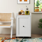 Sliding Snack Cabinet Organizer with Wheels - Particle Board