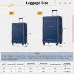 Expandable 2 Piece Luggage Set with TSA Lock and Spinner Wheels - Multiple Colors