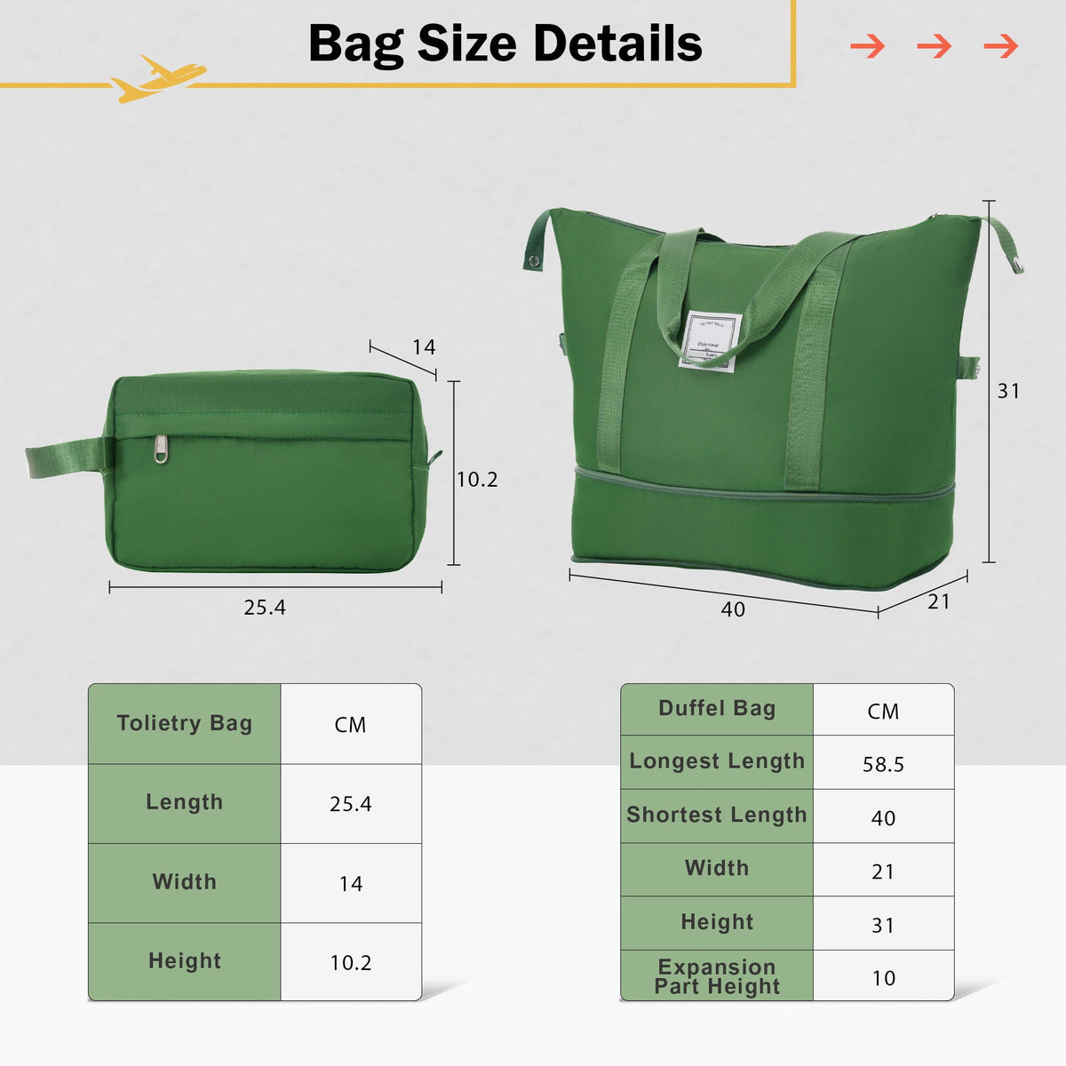 Expandable 2 Piece Luggage Set with TSA Lock and Spinner Wheels - Multiple Colors