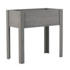 Solid Wood Raised Garden Bed with Legs - Available in Gray, Dark Gray, Dark Brown