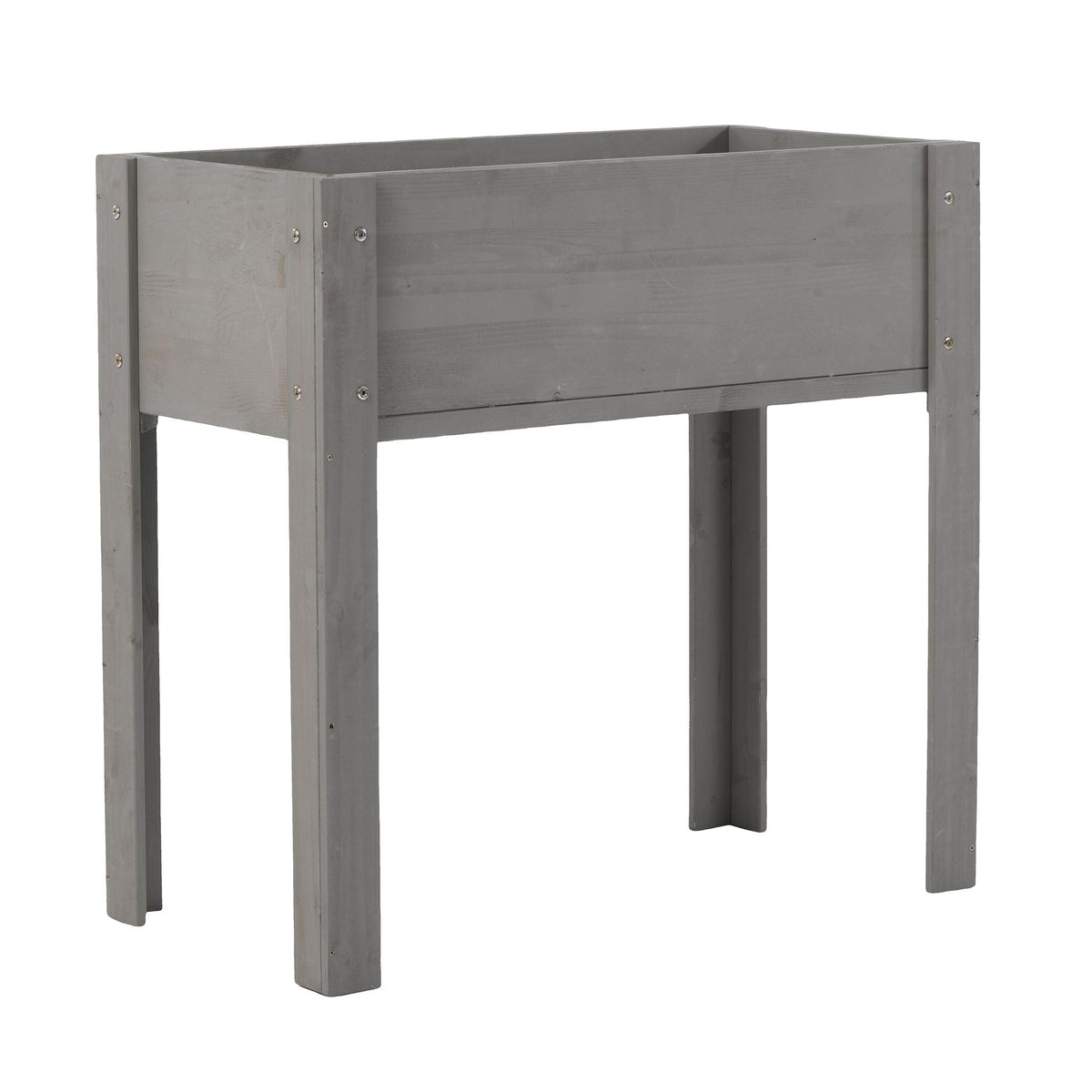 Solid Wood Raised Garden Bed with Legs - Available in Gray, Dark Gray, Dark Brown