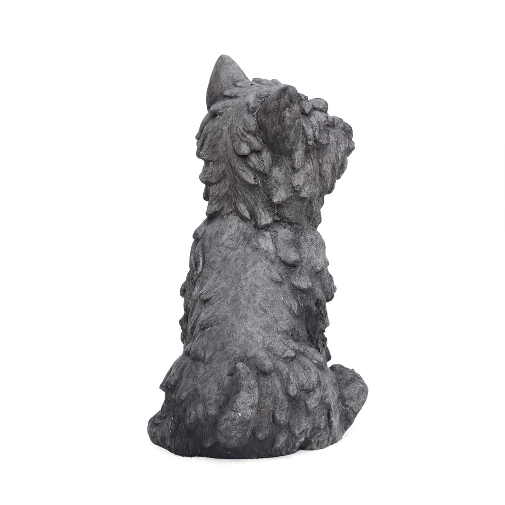 Cricket Dog Cast Stone Garden Statue