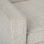 Platinum Upholstered Bench with Solid Wood Frame - Parris