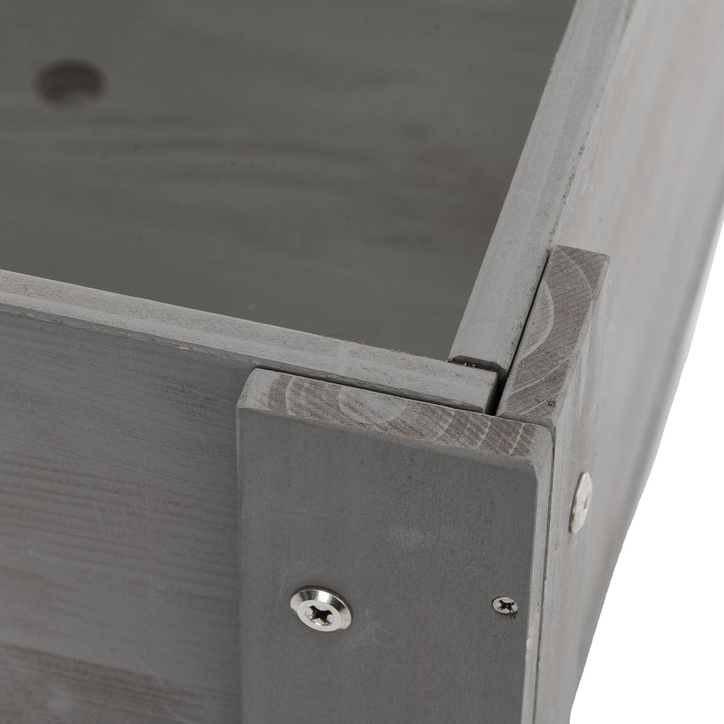 Solid Wood Raised Garden Bed with Legs - Available in Gray, Dark Gray, Dark Brown