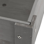 Solid Wood Raised Garden Bed with Legs - Available in Gray, Dark Gray, Dark Brown