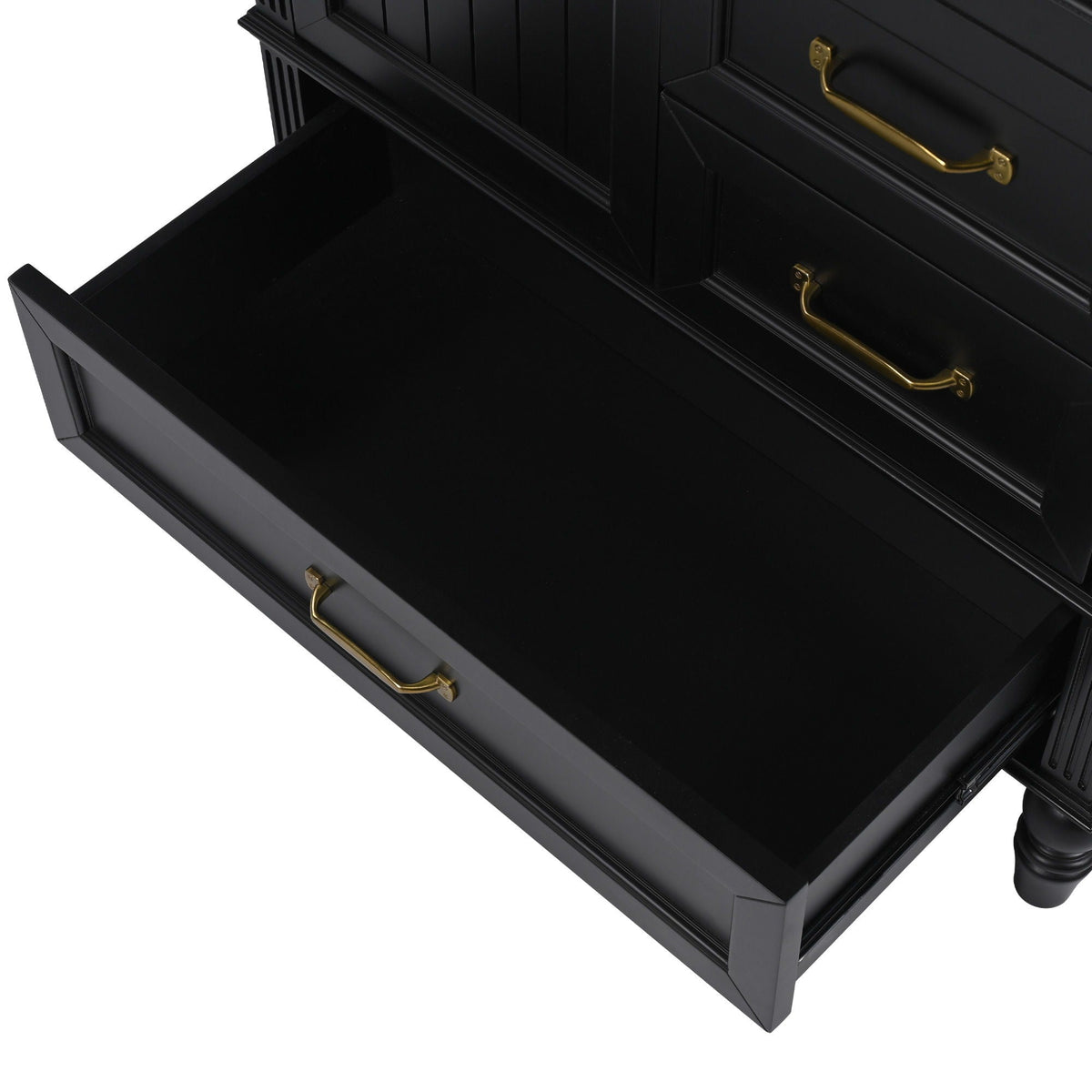 30" Bathroom Vanity with Sink and Soft-Close Drawers - White or Black