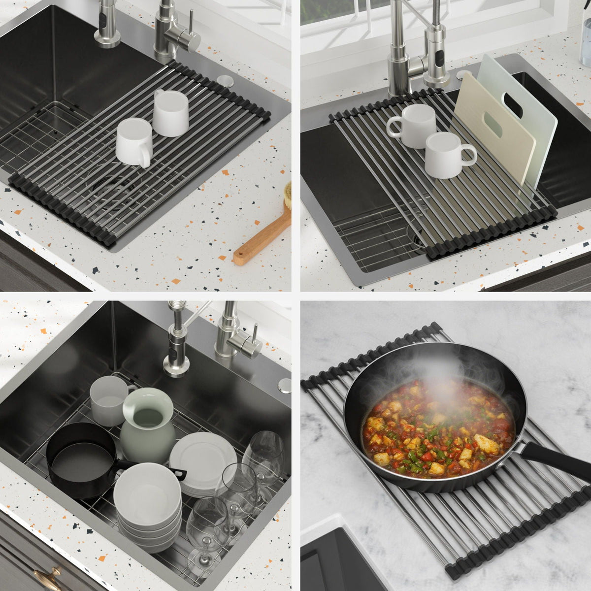 Topmount Kitchen Sink 16 Gauge Single Bowl with Nano Finish - Black