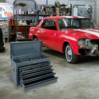 Heavy Duty Metal Tool Box with 9 Drawers - Multiple Colors