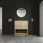 Modern Freestanding Bathroom Vanity With 2 Soft Closing Doors