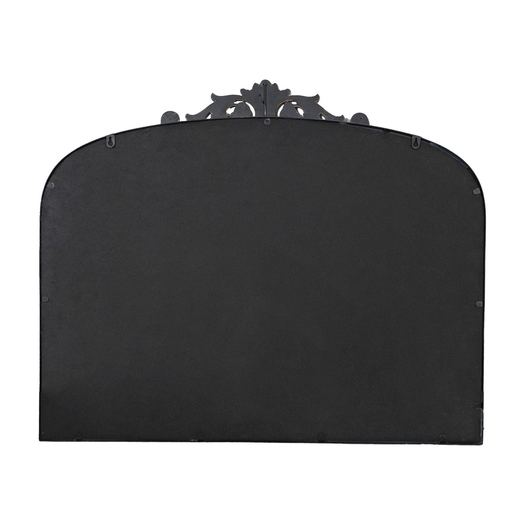Baroque Inspired Arch Wall Mirror with Ornate Design - Gold or Black