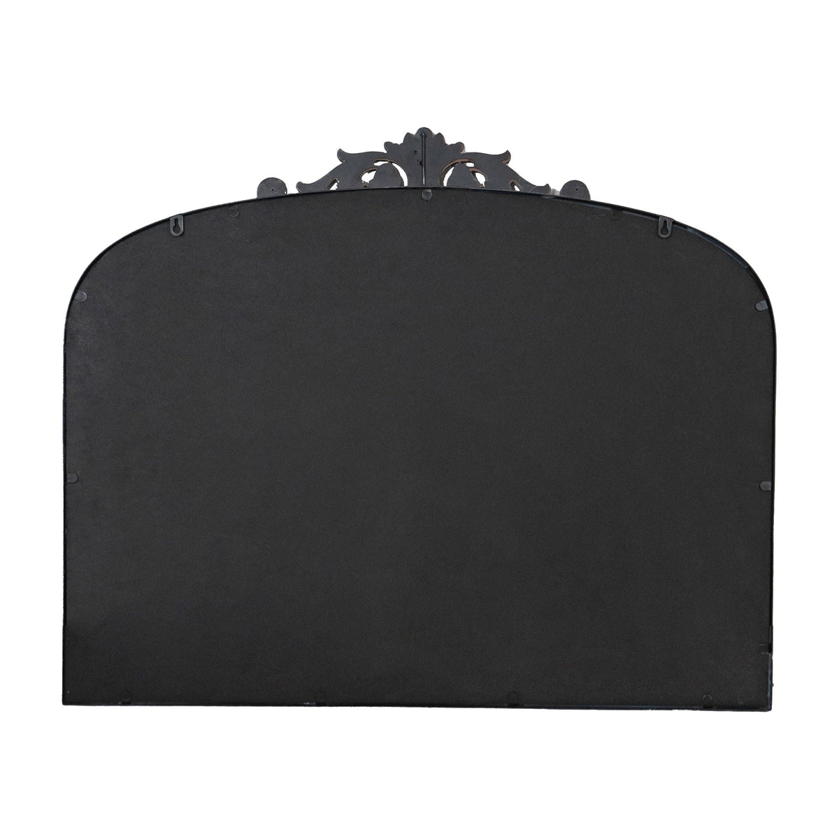 Baroque Inspired Arch Wall Mirror with Ornate Design - Gold or Black