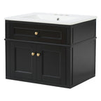24" Wall Mounted Modern Bathroom Vanity