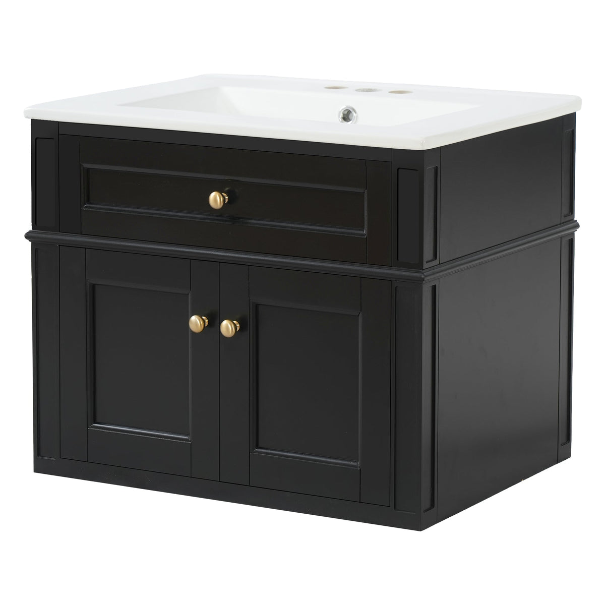 24" Wall Mounted Modern Bathroom Vanity