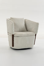 Mid Century Modern Accent Chair with Swivel Function - Corduroy