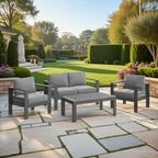 All-Weather Outdoor Patio Set with Thick Cushions - Multiple Colors