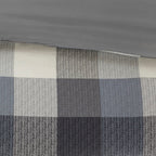 7 Piece Herringbone Comforter Set Grey Queen