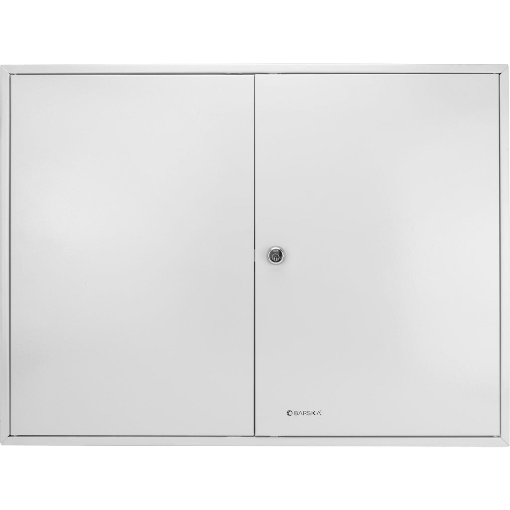 Adjustable Key Cabinet with Lock - Multiple Sizes, Gray or Black