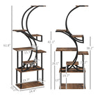 S-Shaped Plant Stand - 8 Tier Plant Shelf