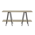 Modern Console Table with Carbon Steel Legs - Gray, White, Black