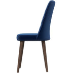 Mid-Century Modern Dining Chair Set of 2 with Upholstered Seat - Multiple Colors
