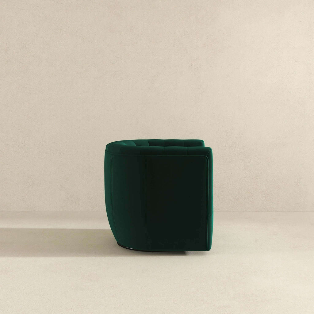 Ergonomic Design Swivel Chair with Tufted Accent - Multiple Colors