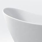 Freestanding Tub with Overflow and Ergonomic Design – White