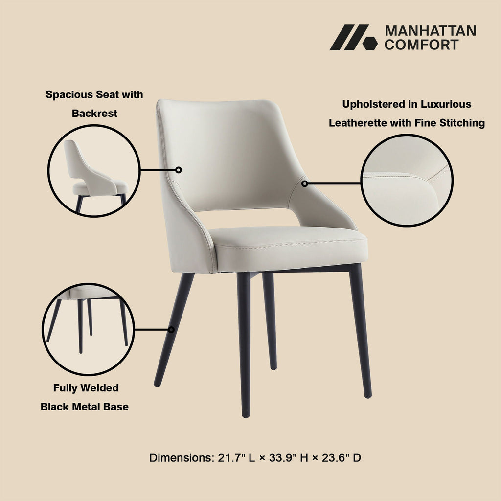 Tremont Dining Chair with Steel Frame - Multiple Colors