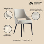 Tremont Dining Chair with Steel Frame - Multiple Colors