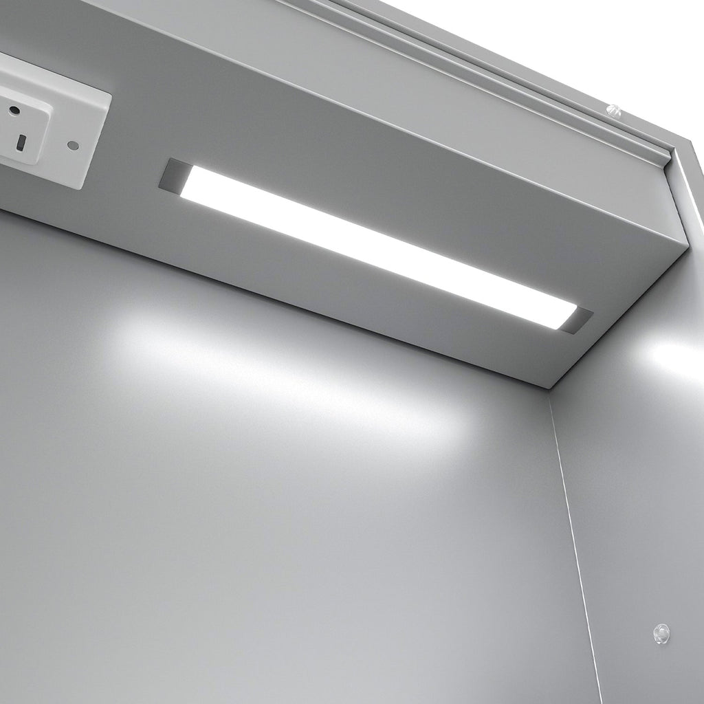 LED Lighted Medicine Cabinet with Mirror, 20"x30"