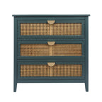 3 Drawer Cabinet, Natural Rattan