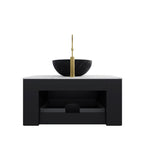 DINA 30" Bathroom Vanity & Sink with Floating Curved Edges - Multiple Colors