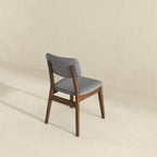 Solid Back Side Chair Set with Mid-Century Modern Design - Multiple Colors