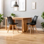 Medieval Dining Chair Set of 4 with Sturdy Plastic Frame - White or Black